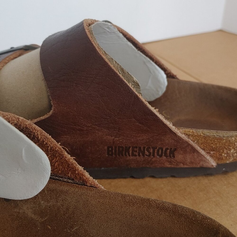 Birkenstock Brown Leather Sandals - Size 36 - Picture 3 of 15